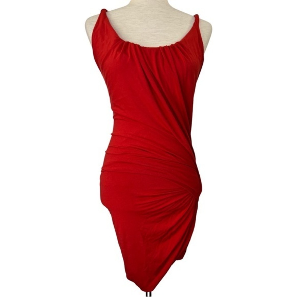 TORN BY RONNY KOBO Woman’s Red Twist Dress Sz XS